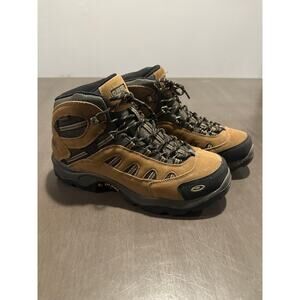 Hi-Tec Bandera Mid Wp 7035 Mens Brown Suede Lace Up Hiking Boots SZ 9M